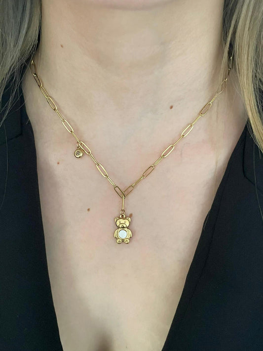 Ayıcıklı Charmlı Kolye