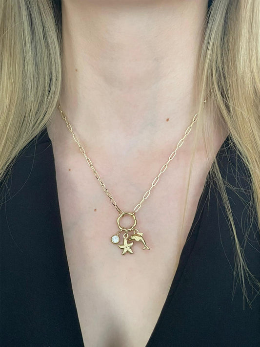 Dolphin Charm Kolye