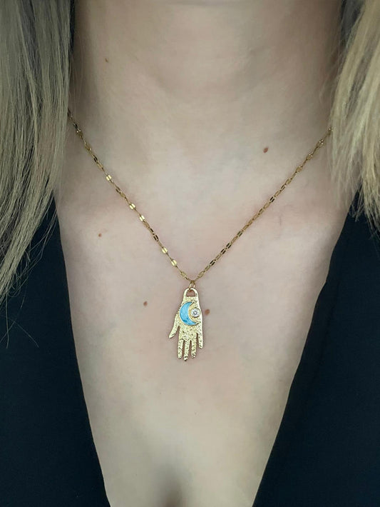 Sedefli Fatma Ana El Kolye