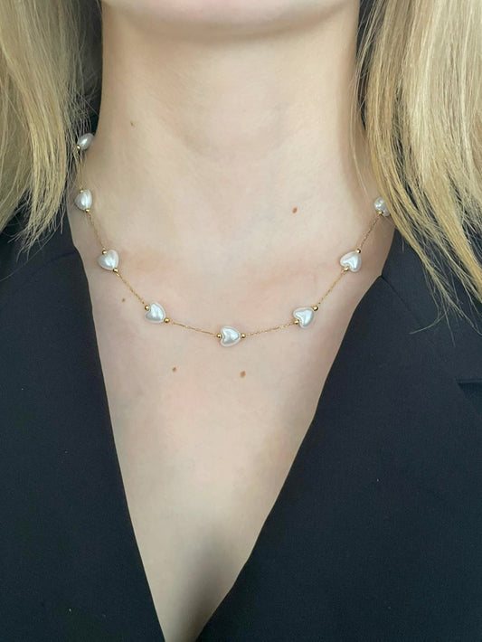 Kalpli İncili Kolye