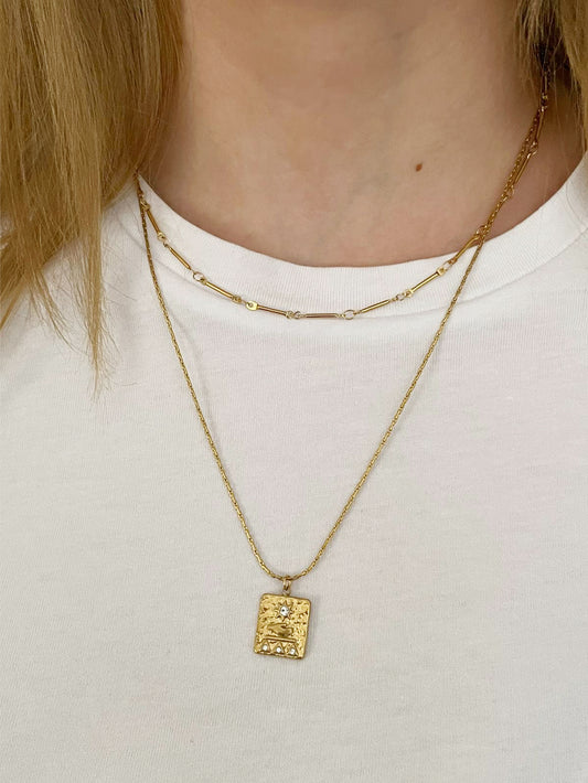 Kare 2'li Spiritüel Kolye