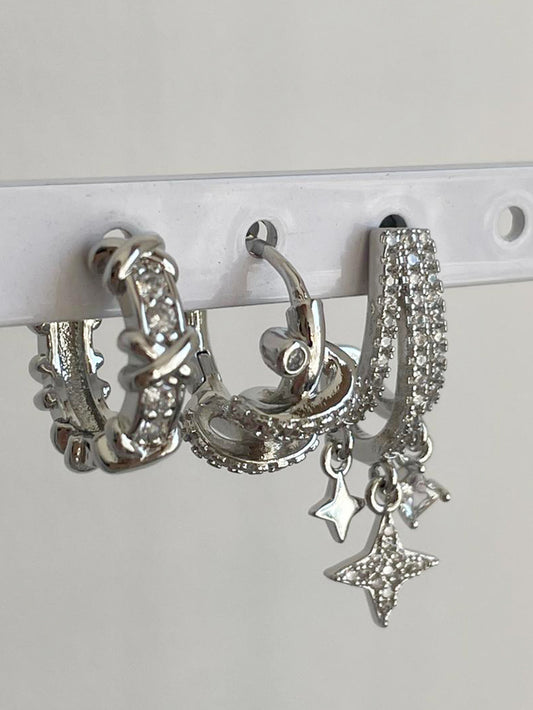 3'lü Set Astro Küpe