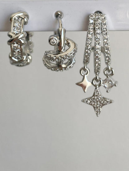 3'lü Set Astro Küpe