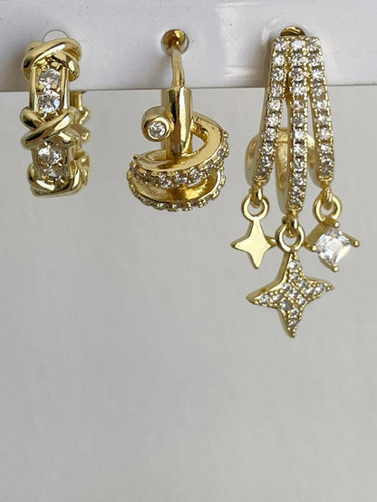 3'lü Set Astro Küpe