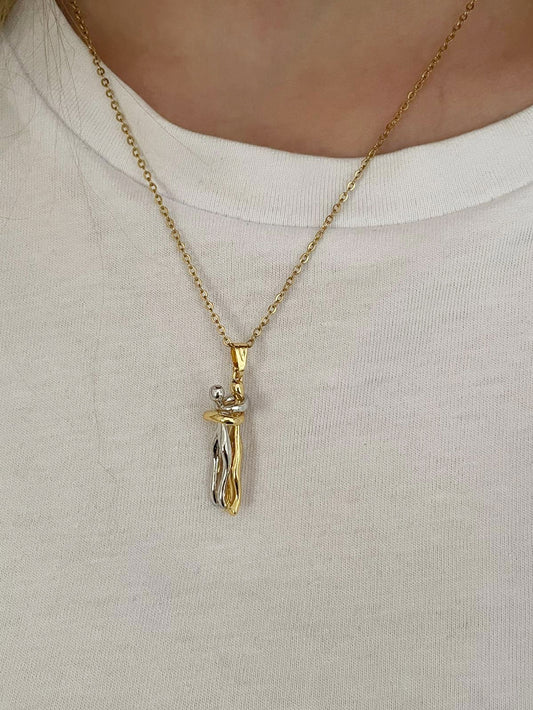 Hug Me Çift Unisex Kolye