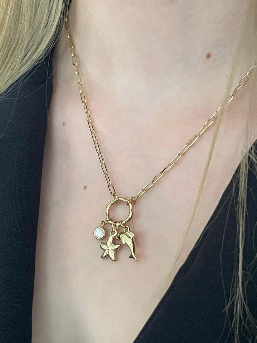 Dolphin Charm Kolye