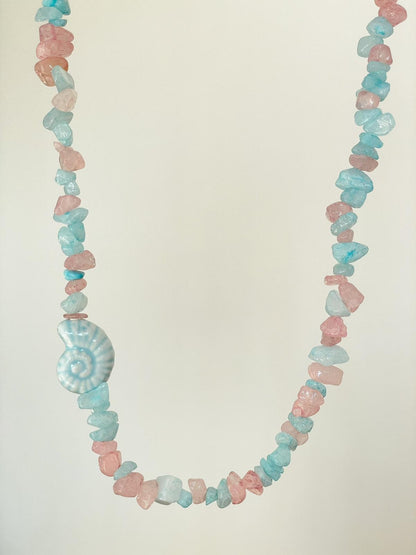 Mavi Deniz Kabuğu Kolye