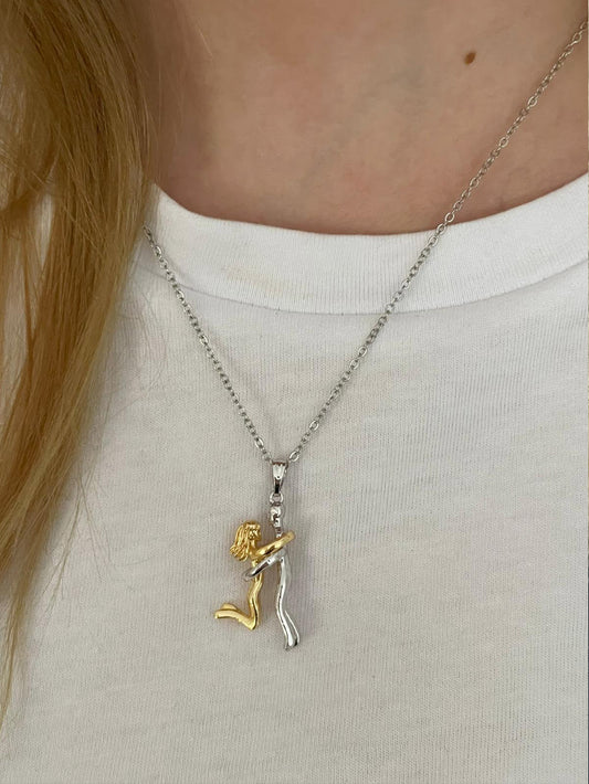 Hug Me Çift Unisex Kolye 2